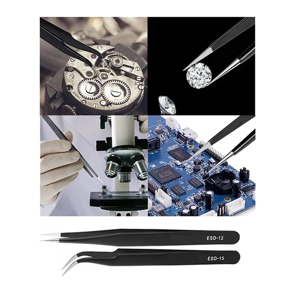 Викрутки WUBAYI Small Screwdriver Set 14 шт. з пінцетами магнітизатором та сумкою для зберігання, фото №6