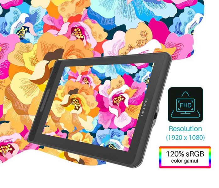 Графический планшет Huion Kamvas Pro 12 перчатка PRO12, фото №6