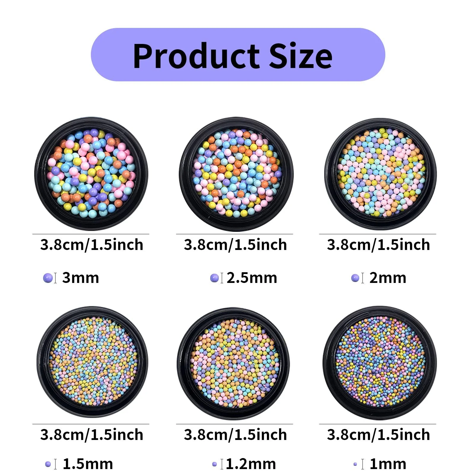 Ікра для нігтів 3D Macaron кольорів, аксесуари для жінок та дівчат, фото №2 Ікра для нігтів 3D Macaron кольорів, аксесуари для жінок та дівчат, фото №2