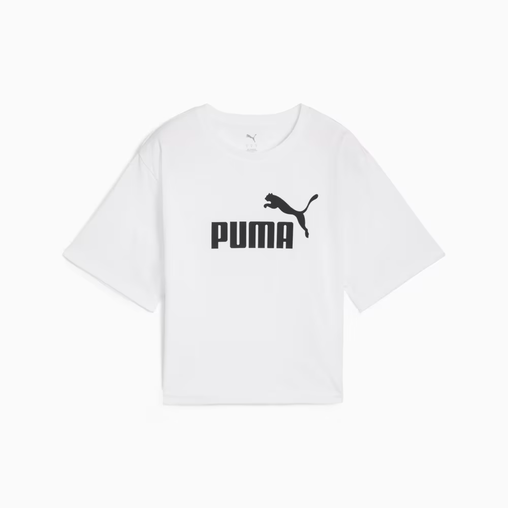 Футболка ESS Cropped No. 1 Logo Tee 68497202 Puma Білий XS, фото №4