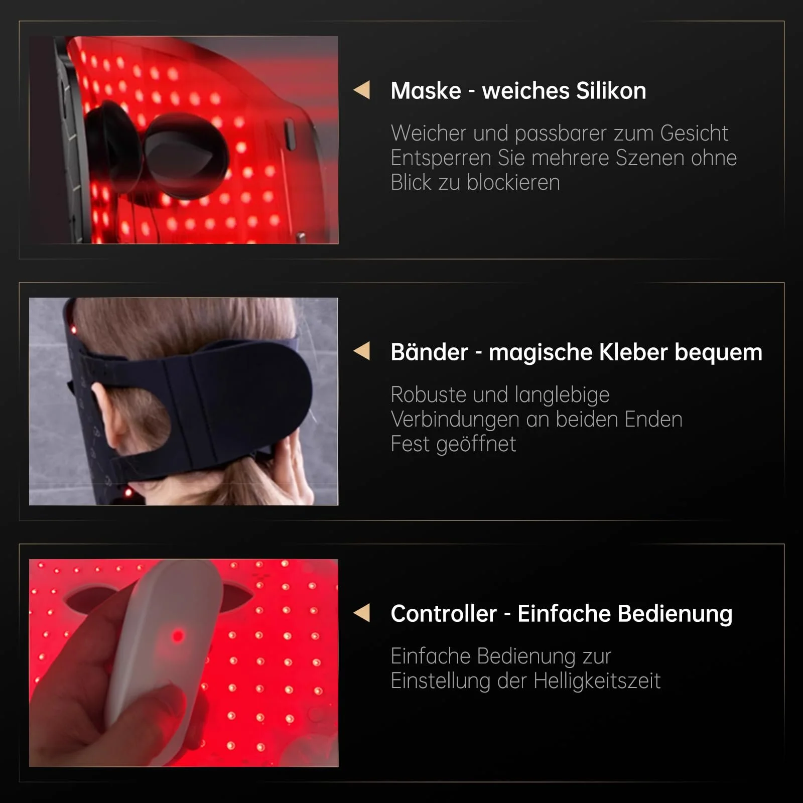 LED Маска для обличчя Світлотерапія з червоним світлом, 7 кольорів LED маска зі 110 потужними лампами, фото №3 LED Маска для обличчя Світлотерапія з червоним світлом, 7 кольорів LED маска зі 110 потужними лампами, фото №3