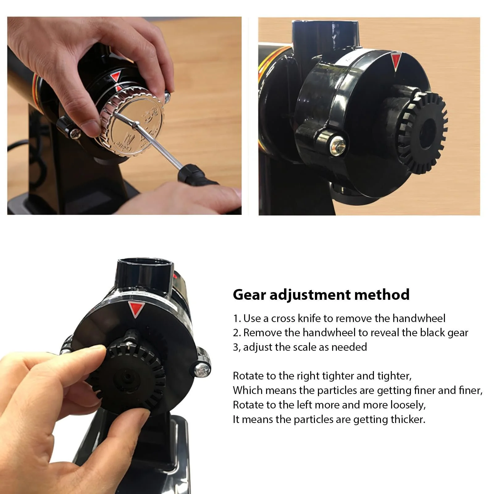 Электрическая кофемолка 8 Регулируемые ступени помола Нержавеющая сталь Закрытый контейнер, фото №6