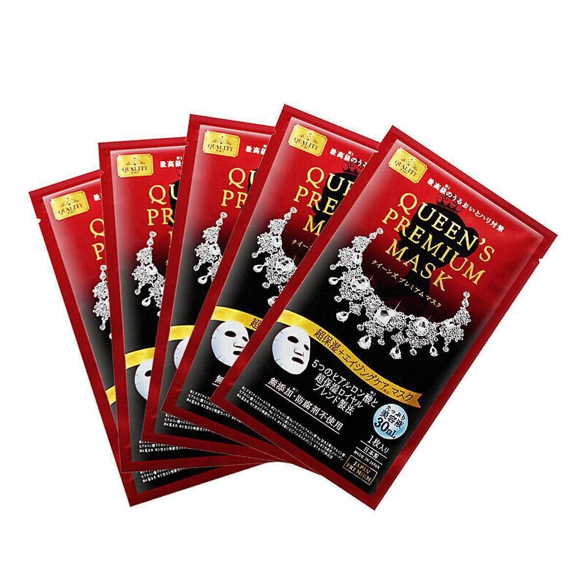 Маска для обличчя Quality First Queens Premium Anti-Ageing Care - 1 упаковка, 5 штук, фото №2