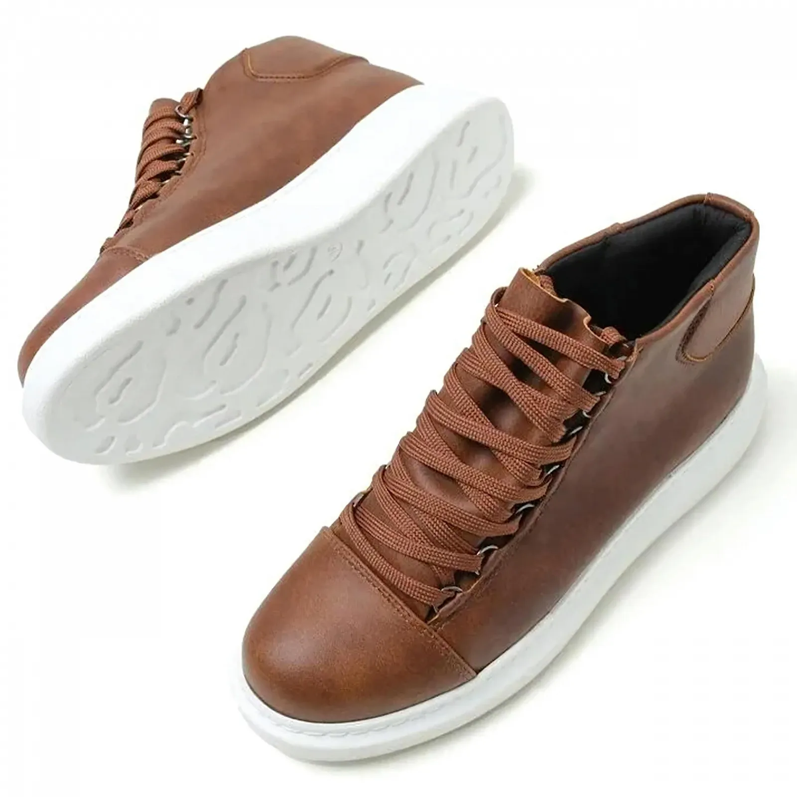 Кросівки Solaress Чоловічі Шкіряні Високі Модні, фото №3