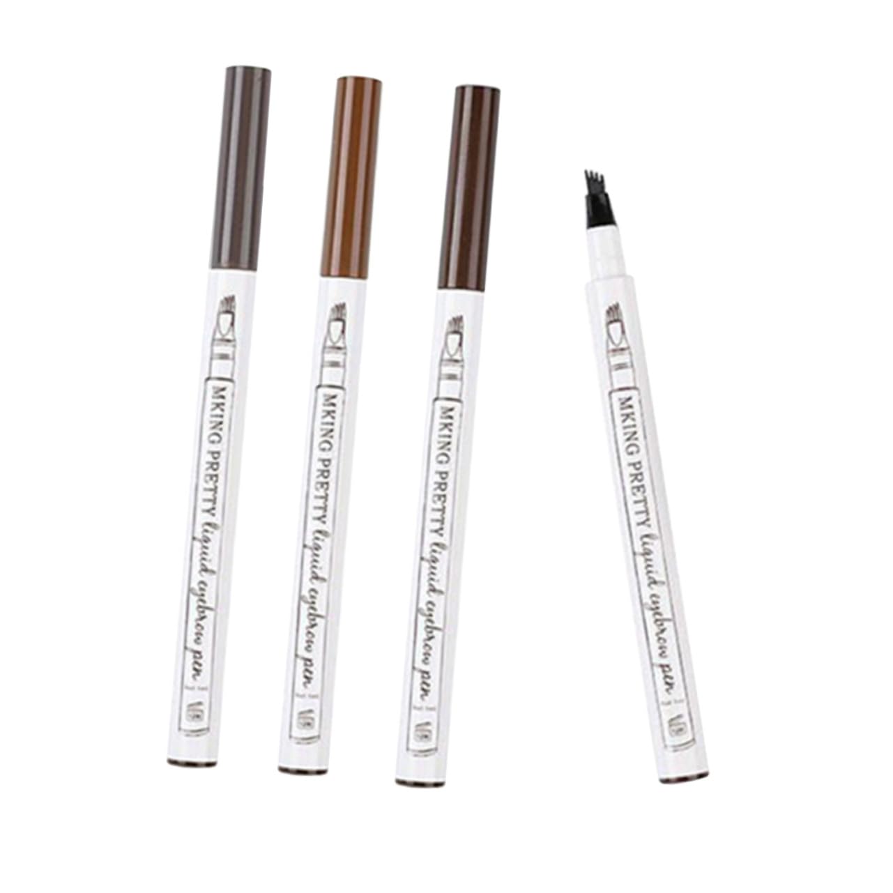 Олівець для брів Minkissy 4 шт рідкий, фото №6