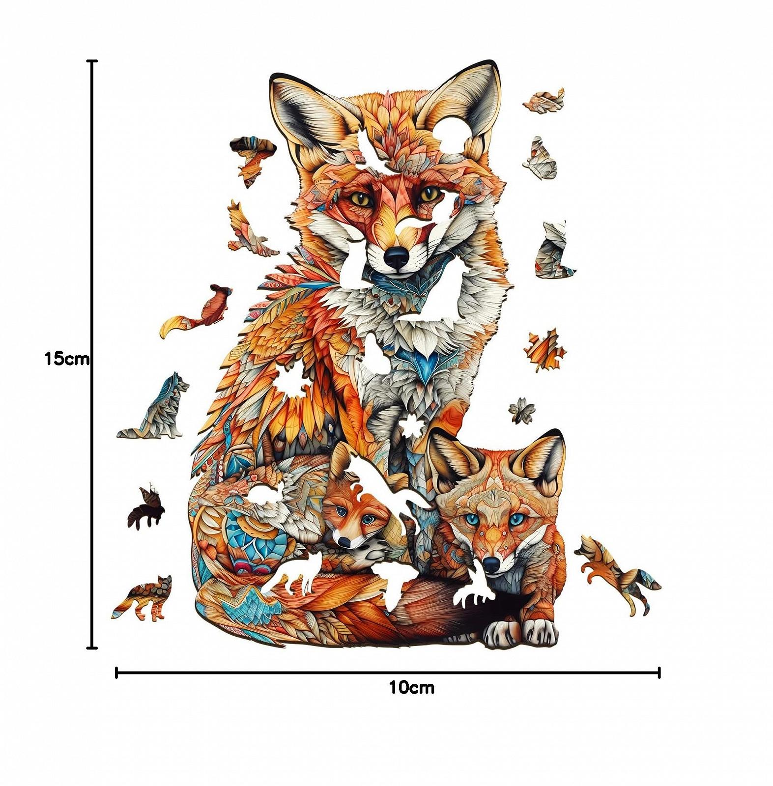 Деревянный пазл KAAYEE Лиса 300 элементов Уникальной формы Животные С деревянной подарочной коробкой (46,6 x 30 см, L), фото №6 Деревянный пазл KAAYEE Лиса 300 элементов Уникальной формы Животные С деревянной подарочной коробкой (46,6 x 30 см, L), фото №6