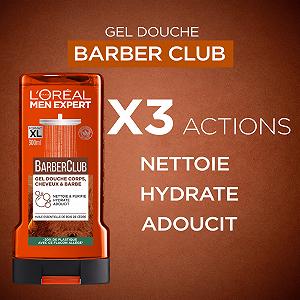 Гель для душа L'Oréal Men Expert Barber Club 3-в-1 для тела, волос и бороды 300 мл, упаковка 6 шт. synthetic.ua - Фото 1