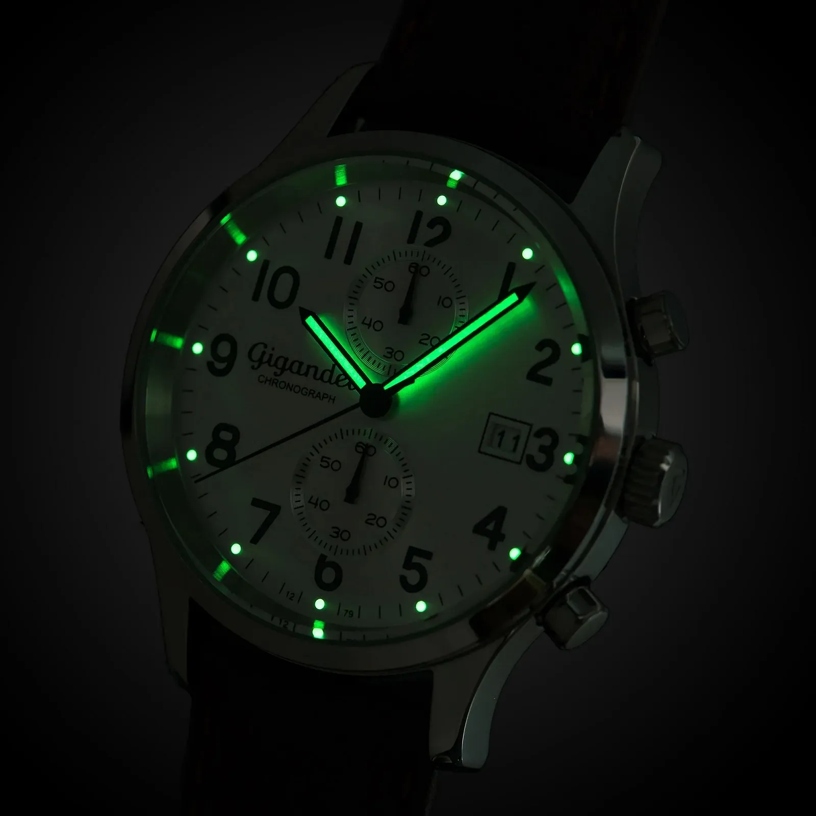 Мужские Аналоговые Часы Gigandet Skyscraper G49-002, Хронограф, Кварцевый, Серебряный, Коричневый, фото №4 Мужские Аналоговые Часы Gigandet Skyscraper G49-002, Хронограф, Кварцевый, Серебряный, Коричневый, фото №4