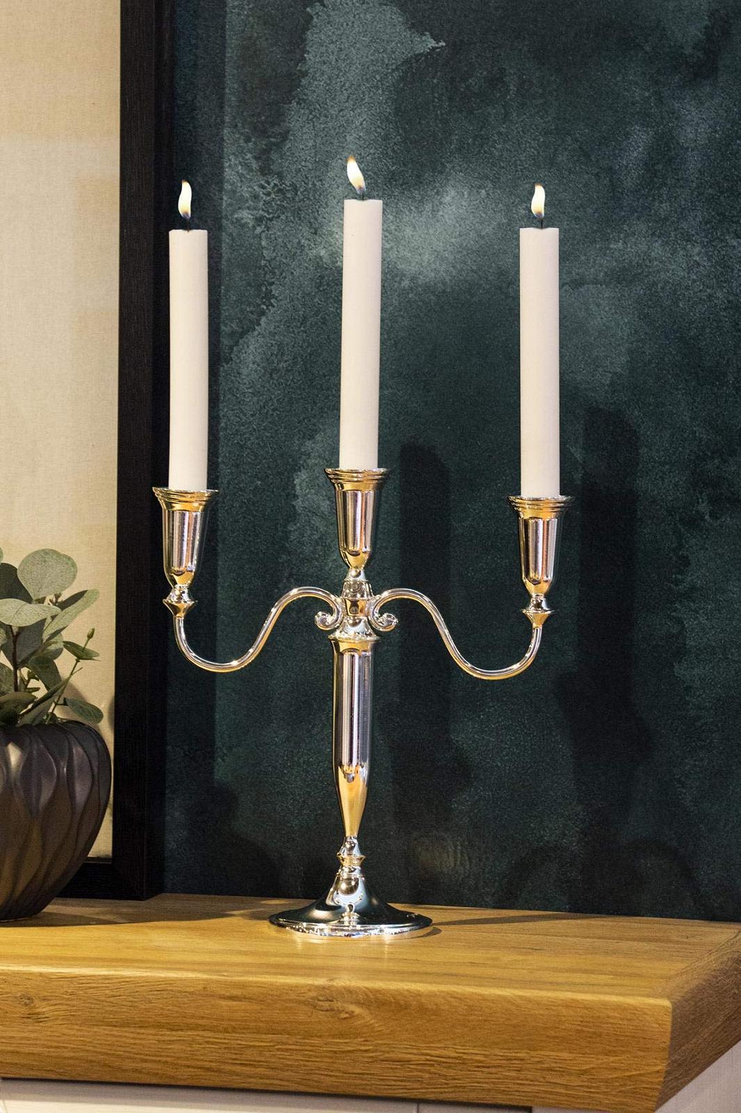 Підсвічник Edzard Venezia 3 лампи сріблястий, фото №3 Підсвічник Edzard Venezia 3 лампи сріблястий, фото №3