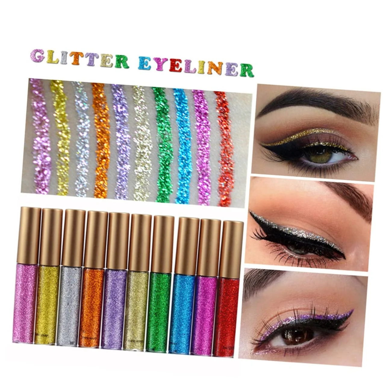 Блестящая Подводка для глаз FRCOLOR, фото №2