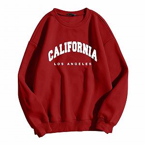 Женские свитшоты с графическим принтом Los Angeles California Letter Print, легкий свитшот California и Los Angeles, смешные свитшоты с буквенным принтом, худи, винтажный стиль, топ для тренировок, крутой стиль кантри - Фото 1