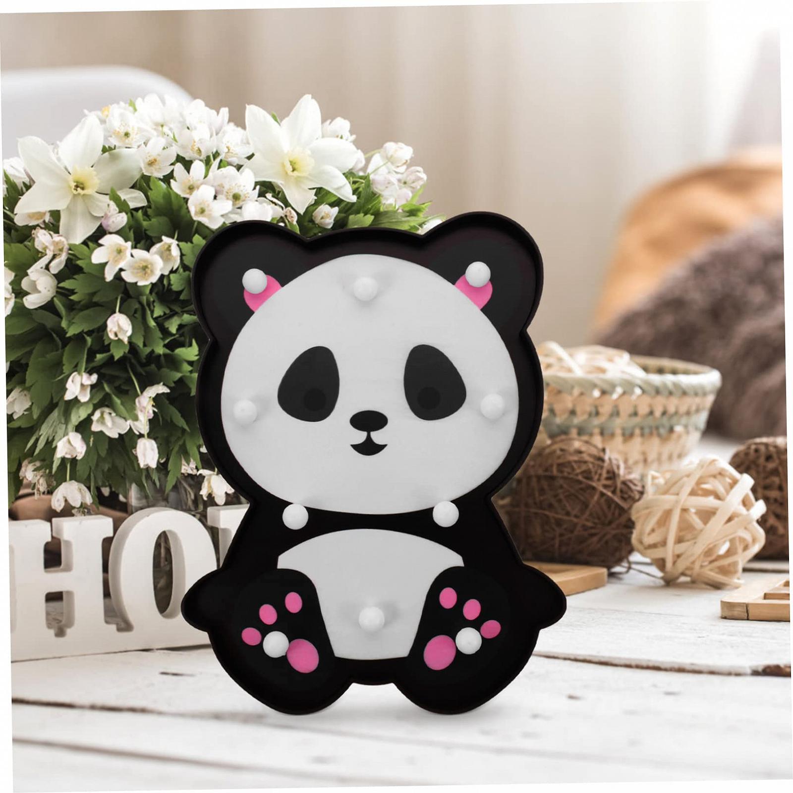Лампа Homoyoyo Panda Setting Wolf Bedroom Night Cartoon Children's Room Decorate Decor Panda PVC, фото №5