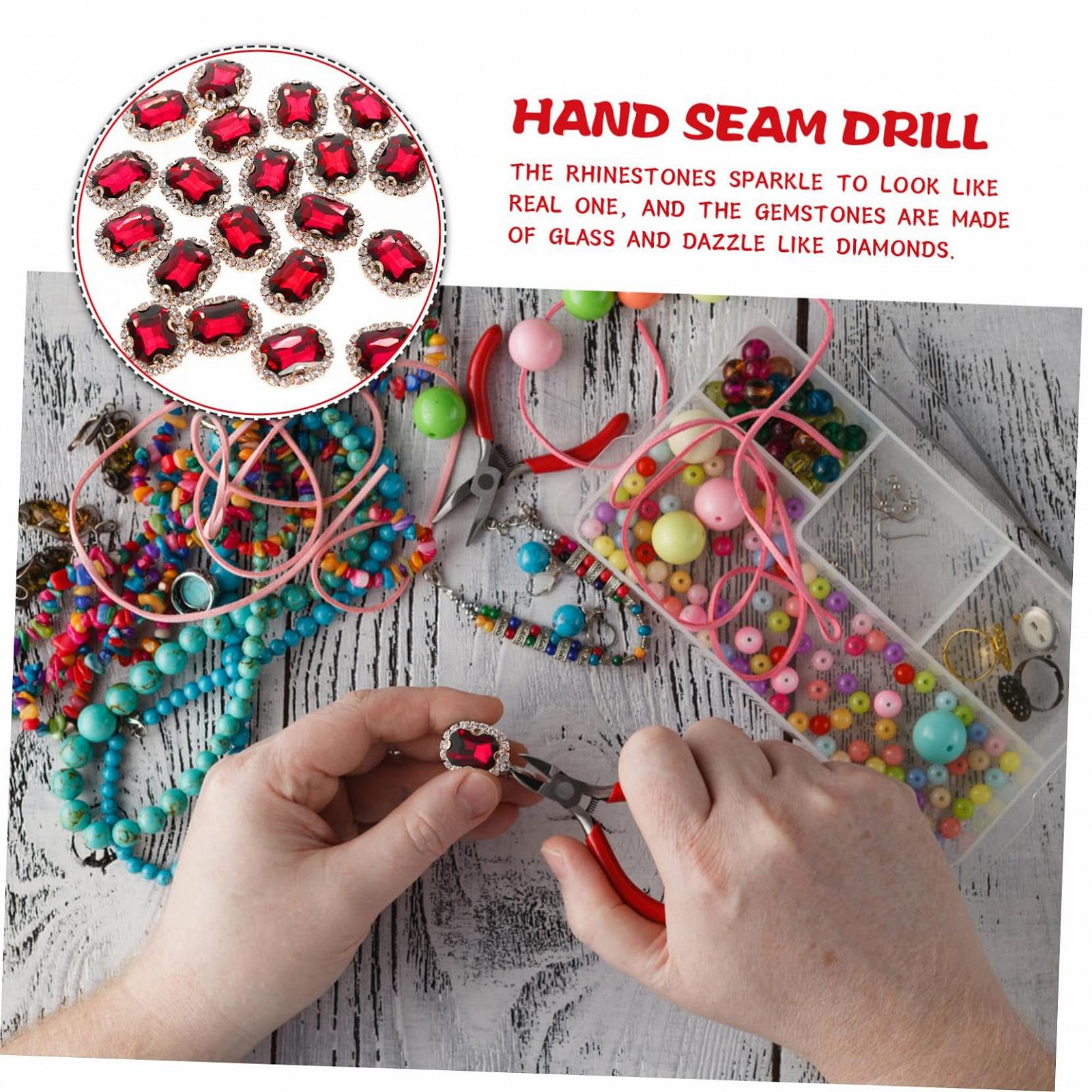 Стразы пришивные ручной работы, 20 шт, маленькие блестящие украшения для одежды и аксессуаров для рукоделия и персонализации, фото №8