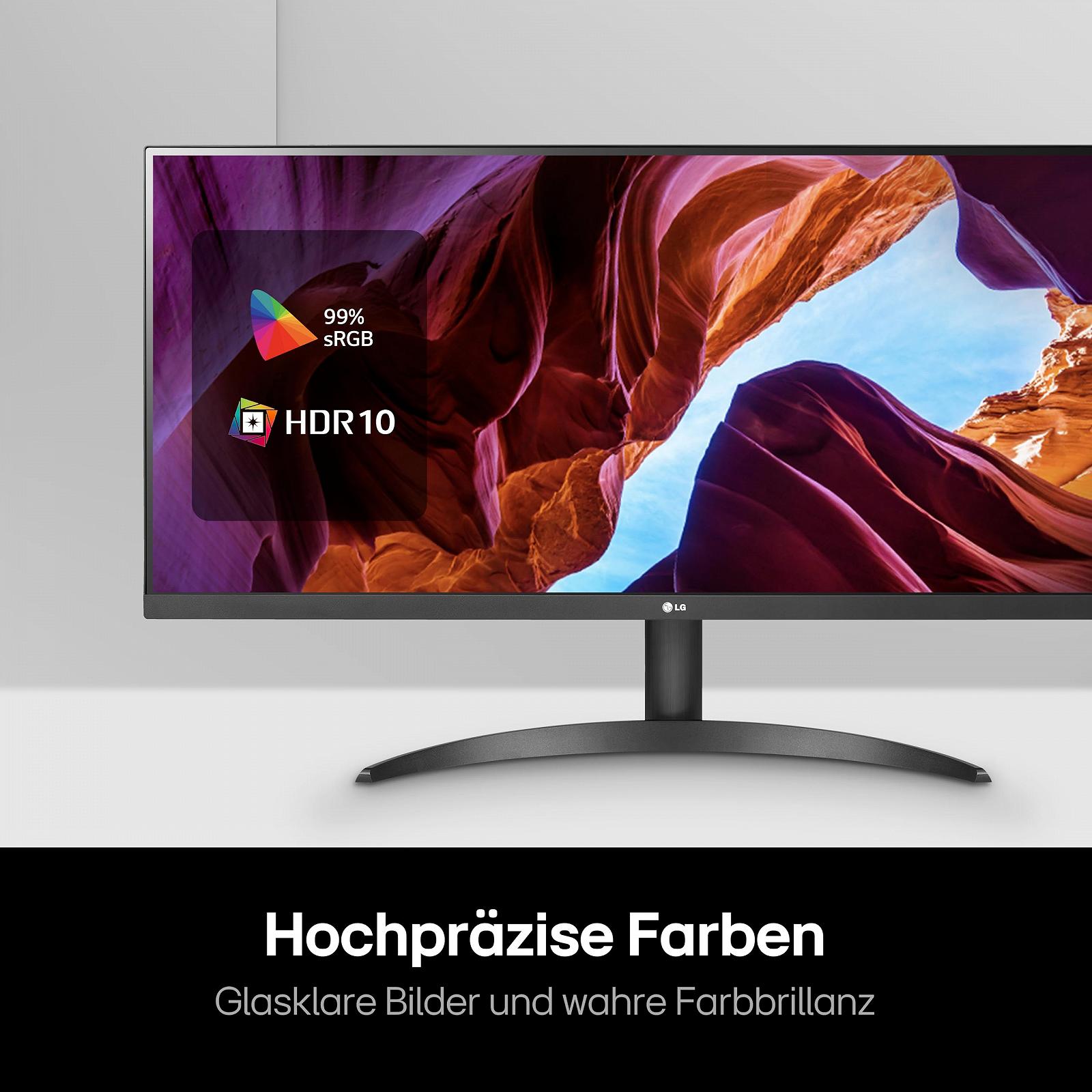 Монитор LG UltraWide 34WQ500-B 34" 2560 x 1080 21:9 AMD FreeSync™ HDR10 VESA DisplayHDR™ 400 IPS sRGB 99% Waves MaxxAudio® 5ms GtG Черный, фото №5 Монитор LG UltraWide 34WQ500-B 34" 2560 x 1080 21:9 AMD FreeSync™ HDR10 VESA DisplayHDR™ 400 IPS sRGB 99% Waves MaxxAudio® 5ms GtG Черный, фото №5