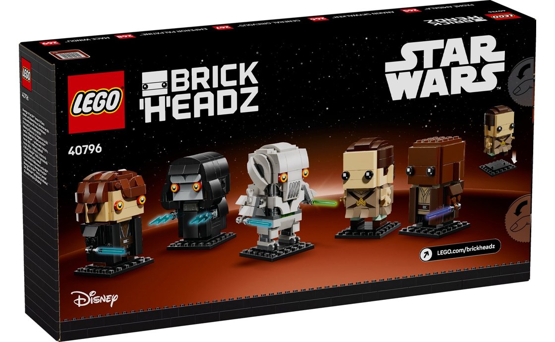 Конструктор Лего LEGO Brick Headz Звездные войны: Месть ситхов (40796), фото №3 Конструктор Лего LEGO Brick Headz Звездные войны: Месть ситхов (40796), фото №3