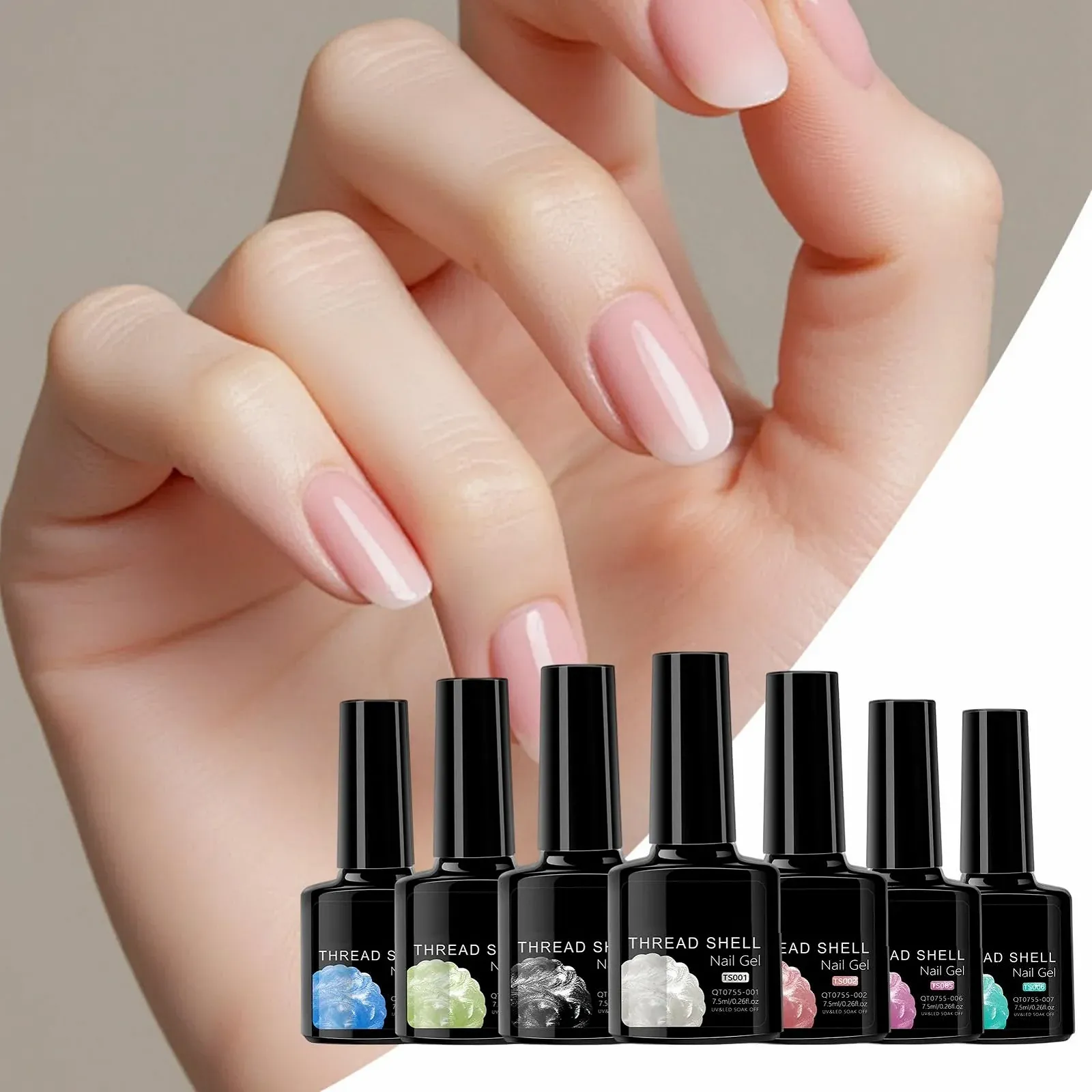 Гель-лак для ногтей Перламутровый UV Gel Nail Polish 7.5 мл Набор из 8 цветов, фото №3 Гель-лак для ногтей Перламутровый UV Gel Nail Polish 7.5 мл Набор из 8 цветов, фото №3