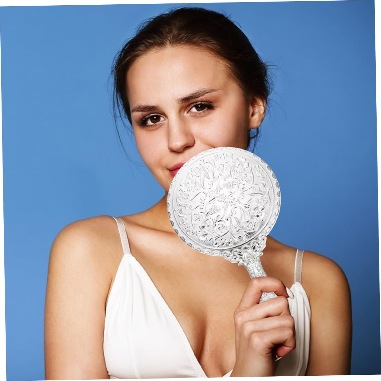 Зеркало Angoily Make-Up с ручкой Розы, фото №5 Зеркало Angoily Make-Up с ручкой Розы, фото №5