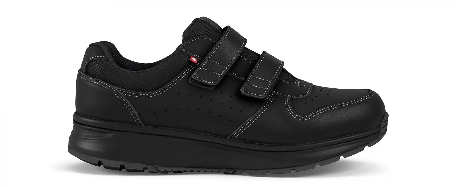 Кроссовки JOYA Dynamo Strap Black II - Гладкие, мягкие кроссовки из цельнозерновой кожи с двойной застежкой Velcro для легкого обувания. Мягкий воротник и язычок., фото №1