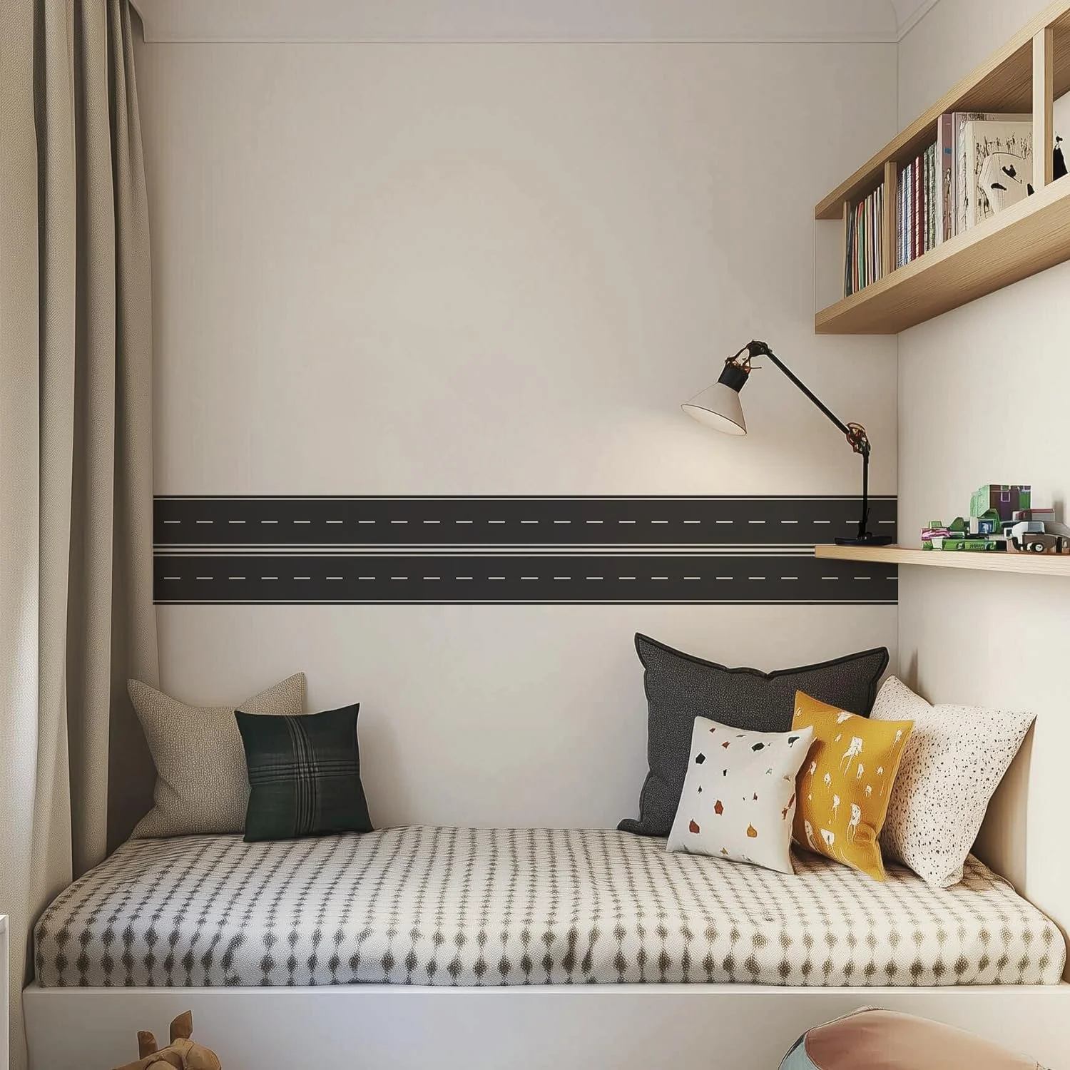 Наклейка на стіну Дорожня стрічка 10 см x 200 см, фото №8