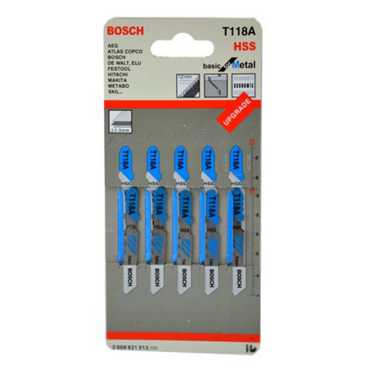 Лобзикова пілка Bosch T118A по металу 2608631013 арт.pilset124, фото №1 Лобзикова пілка Bosch T118A по металу 2608631013 арт.pilset124, фото №1