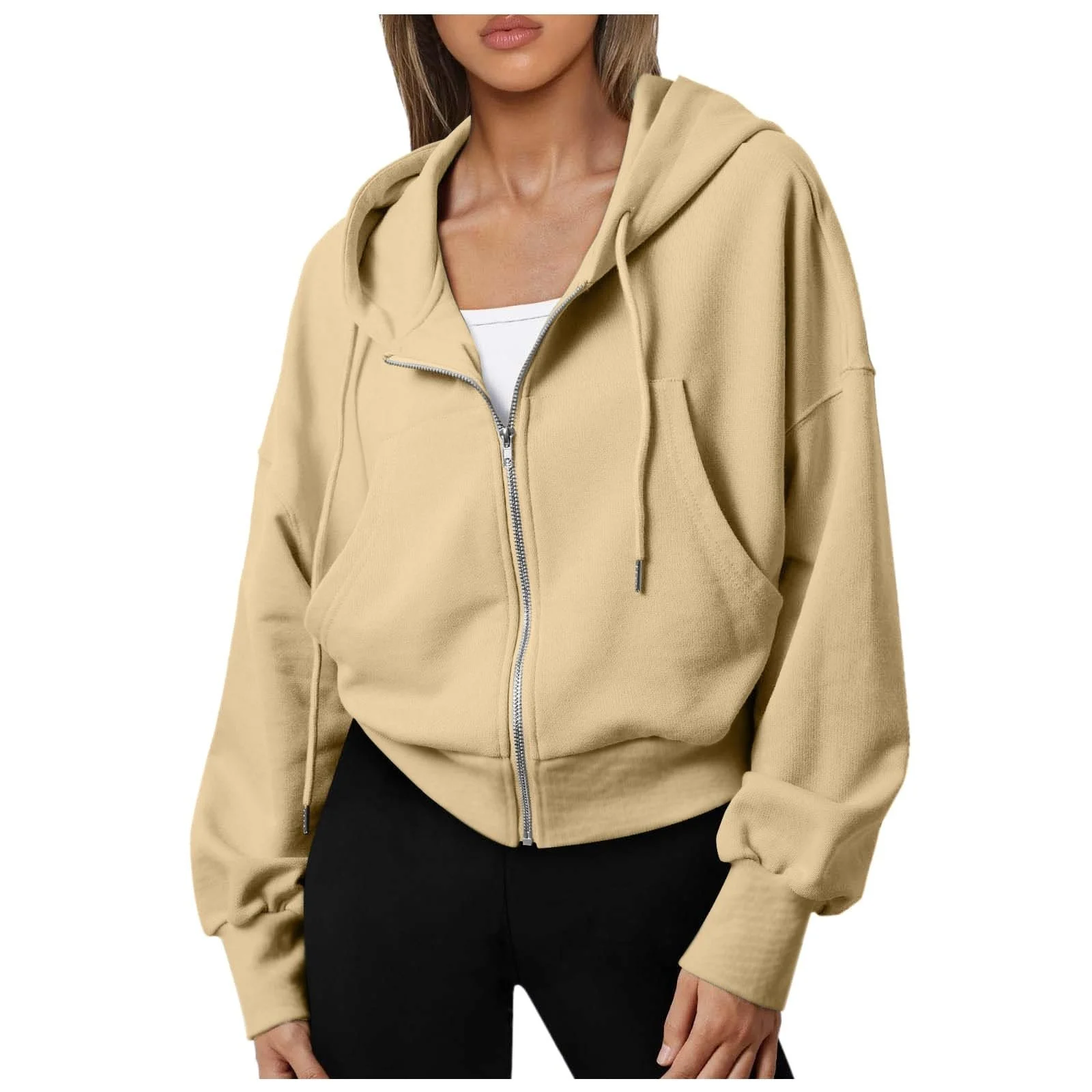 Женский Худи Sweatshirt на молнии 1/4, быстросохнущий, с длинными рукавами, спортивная куртка с капюшоном для Хэллоуина, для активного отдыха, для женщин, фото №1