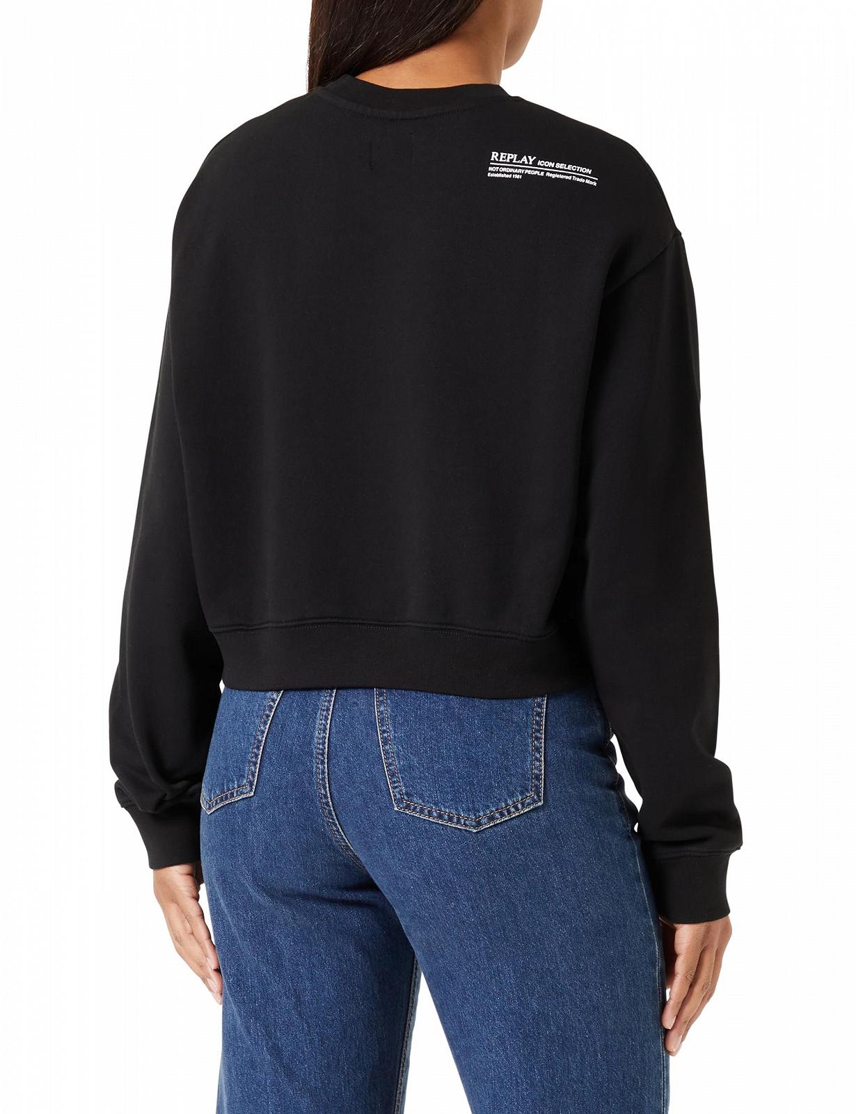 Женская хлопковая толстовка Replay, фото №3