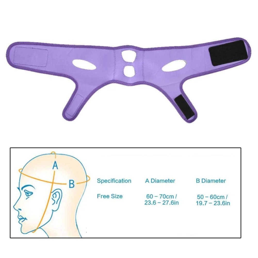 Маска для схуднення обличчя Фіолетовий, фото №4