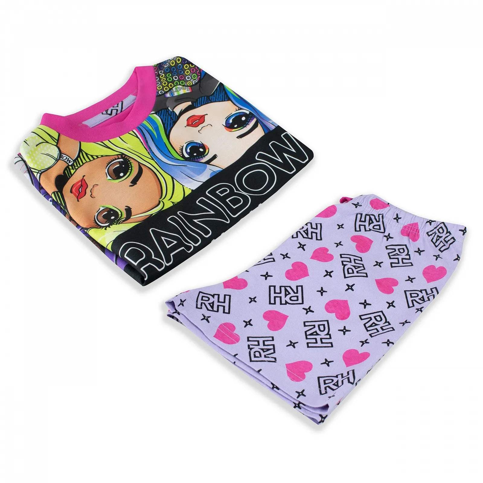 Піжама Rainbow High для дівчат, короткий набір, фото №6 Піжама Rainbow High для дівчат, короткий набір, фото №6