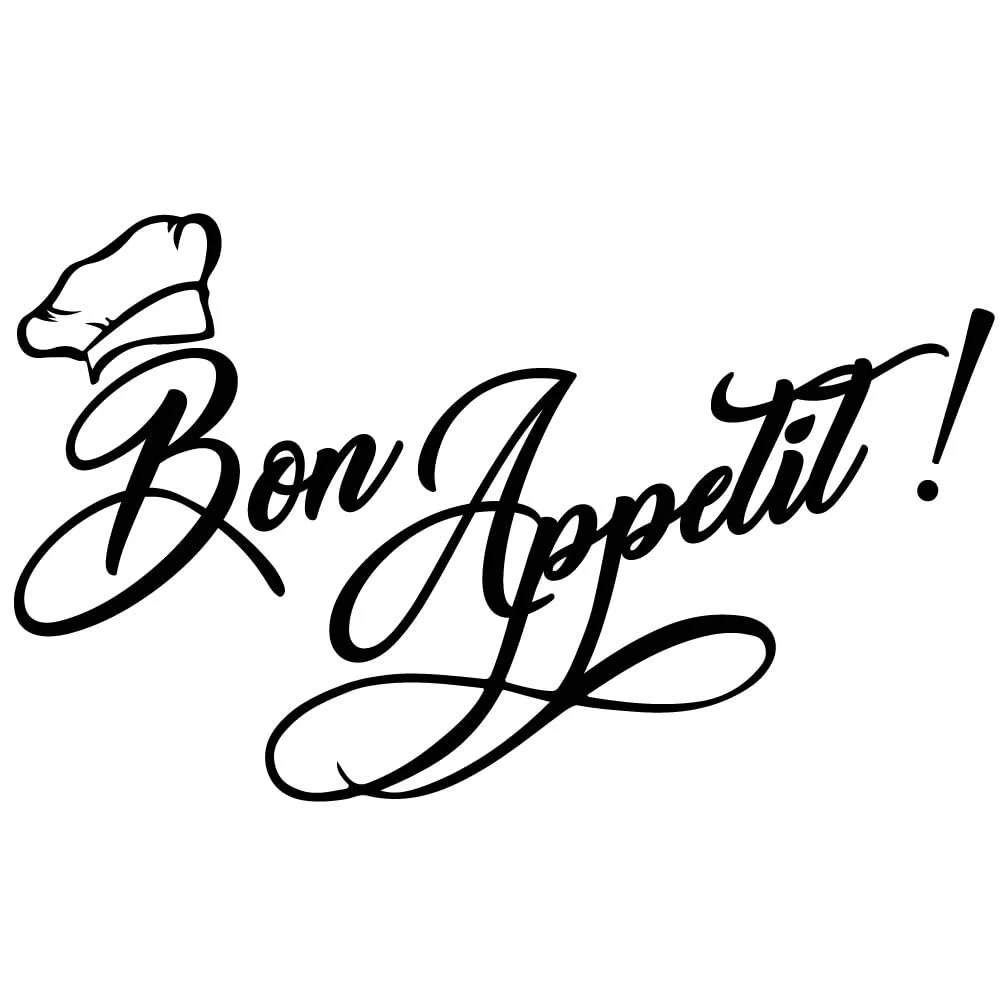 Наклейка на стіну SUPERDANT Bon Appetit Food Texts Вініл 90 x 30 см, фото №3