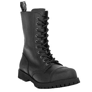 Ботинки Boots & Braces 10-Loch Crazy Horse Нубуккожа Черный, Унисекс - Фото 1