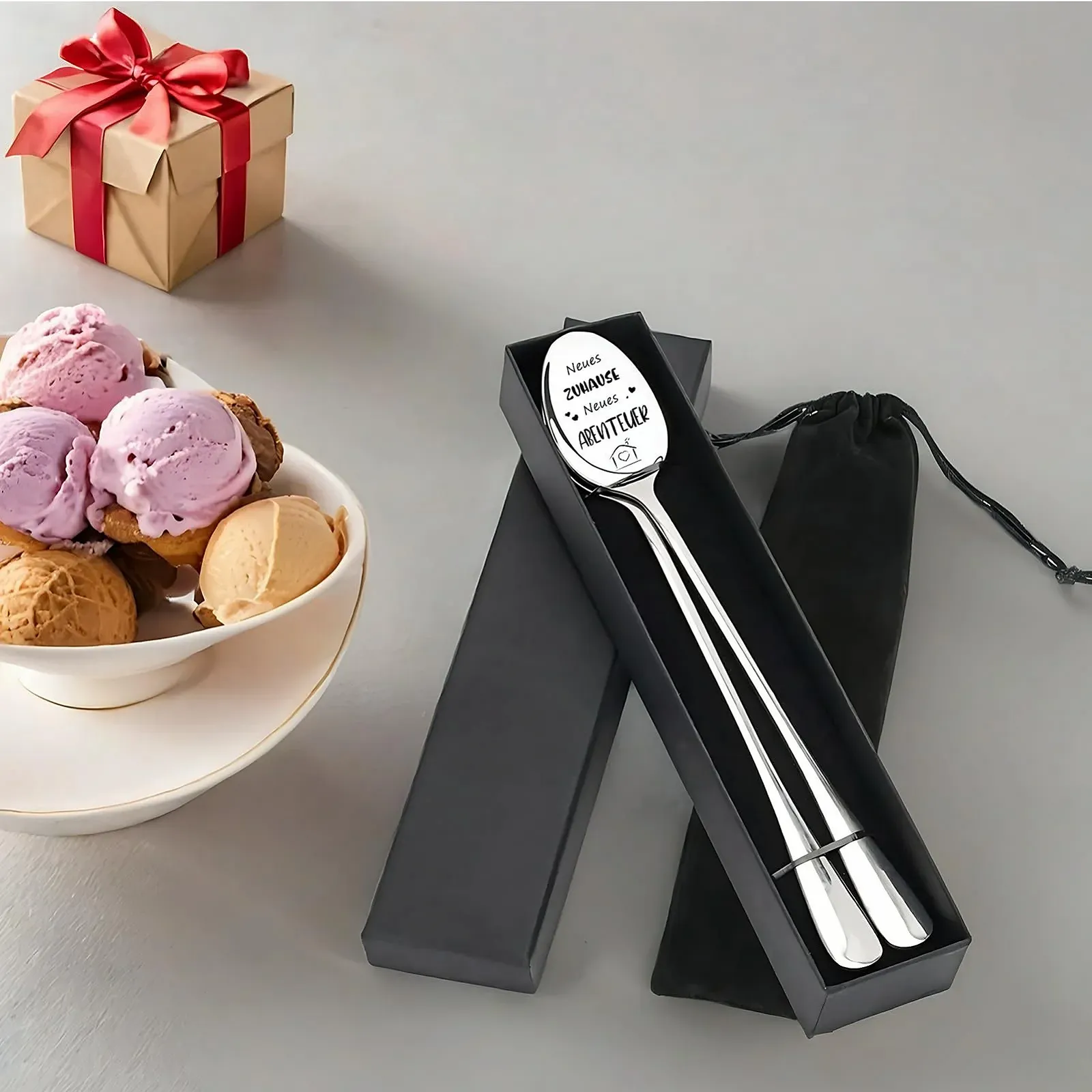 Ложка для кави нержавіюча сталь, набір 2 шт., фото №8