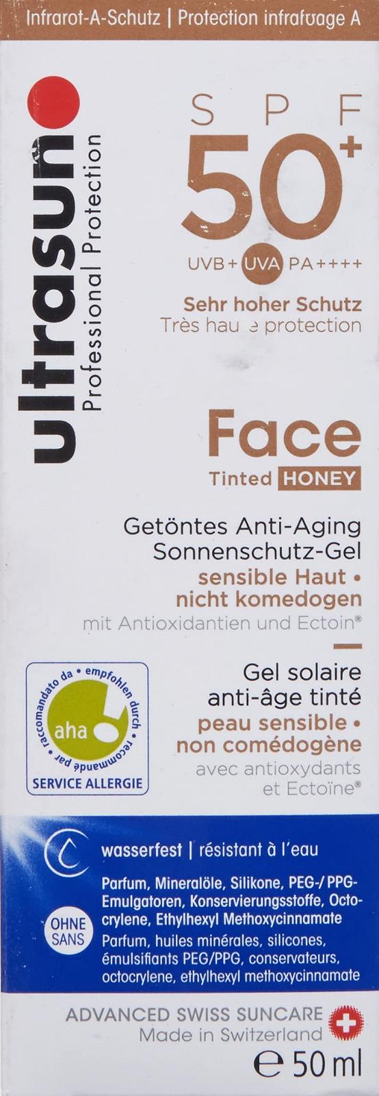 Крем для обличчя Ultrasun Tinted SPF50+ Honey, фото №3