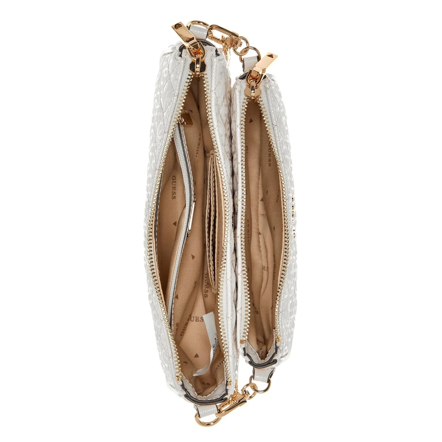 Сумка через плече GUESS Yarmilla Double Pouch Біла, фото №2