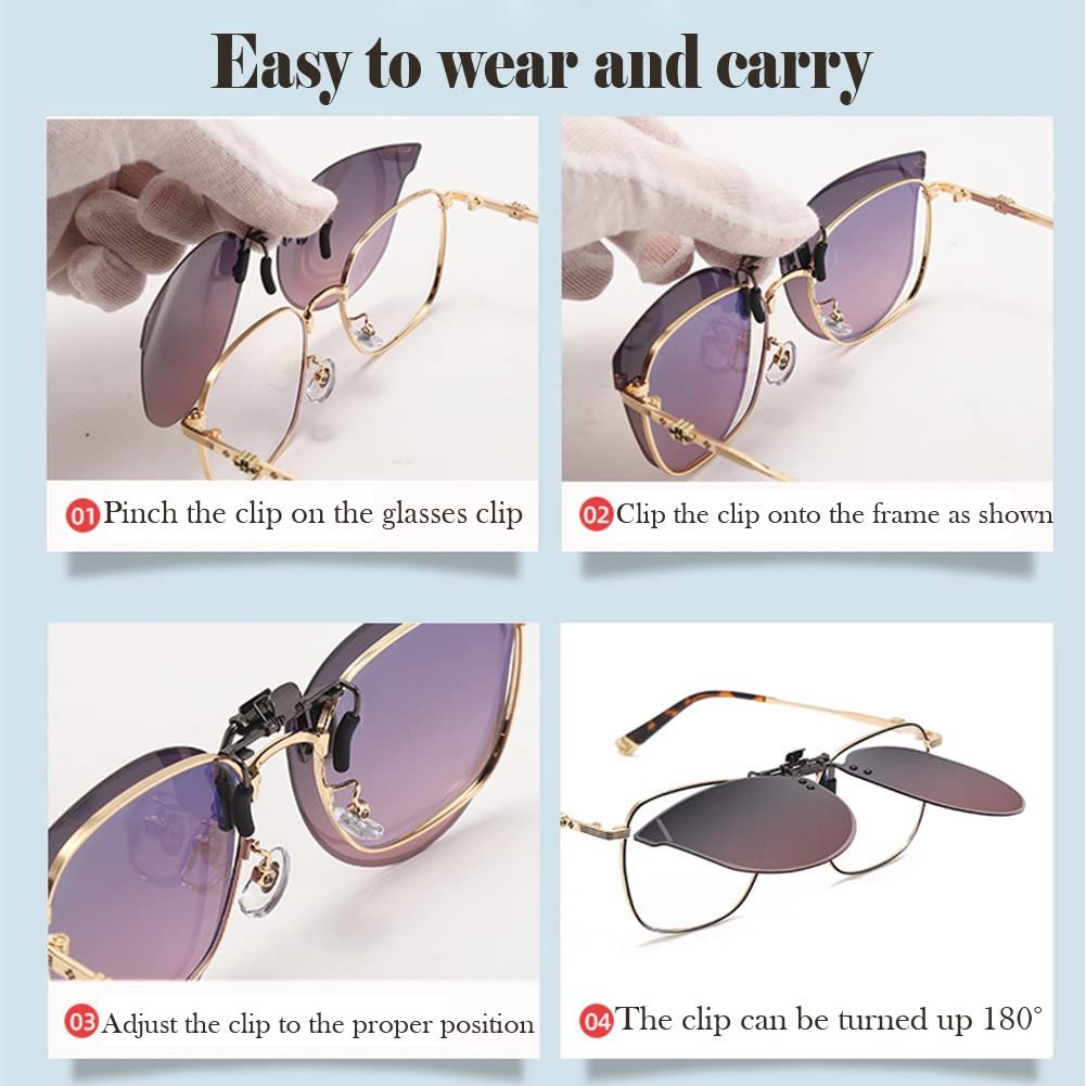 Клип на солнцезащитные очки Wnddle, поляризованные, фото №7