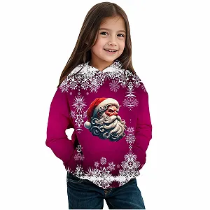 Худі Print Дівчинка З довгими рукавами  Зимовий Теплий Фліс - Фото 1