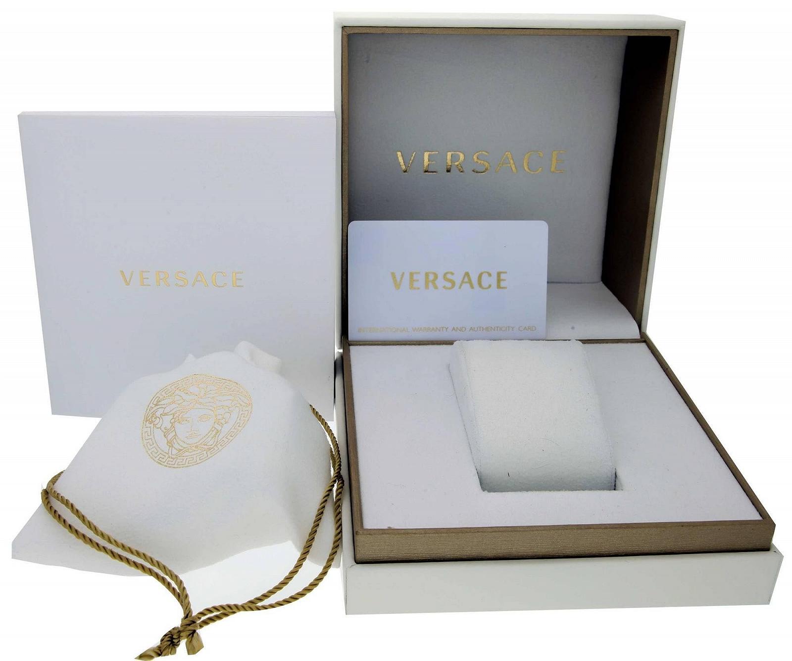 Часы женские кварцевые Versace VEVC004 19 серебристый с браслетом из нержавеющей стали, фото №3