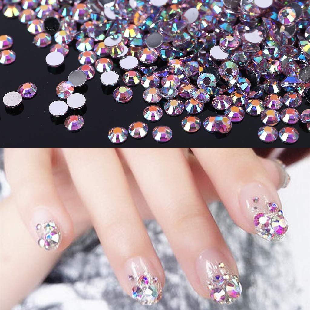 Стразы круглые Хрустальные с плоской обратной стороной для искусства, одежды, обуви, сумок, 5000 шт, фото №9
