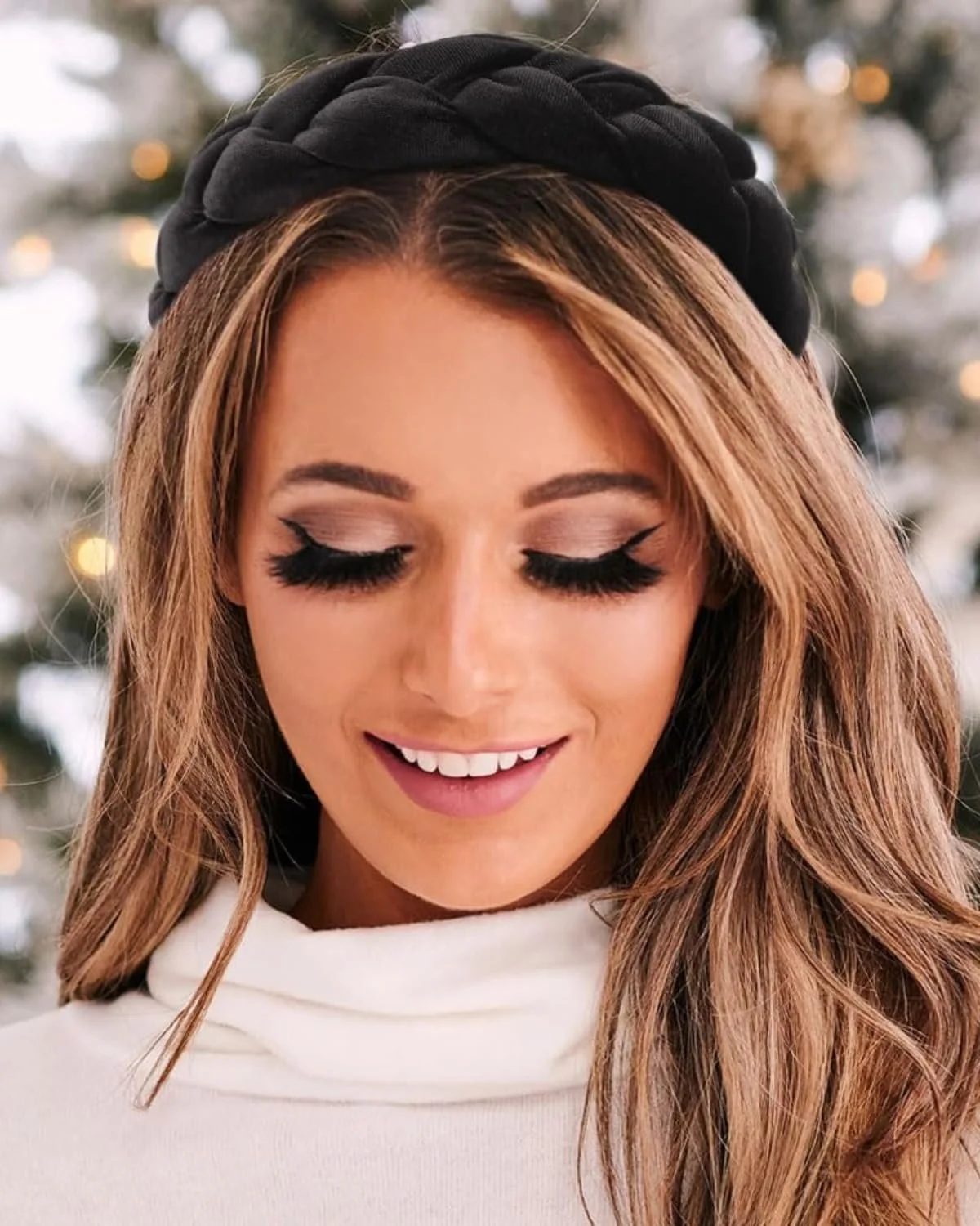 Обруч на голову плетений Оксамитовий еластичний аксесуар для волосся Чорний, фото №5 Обруч на голову плетений Оксамитовий еластичний аксесуар для волосся Чорний, фото №5