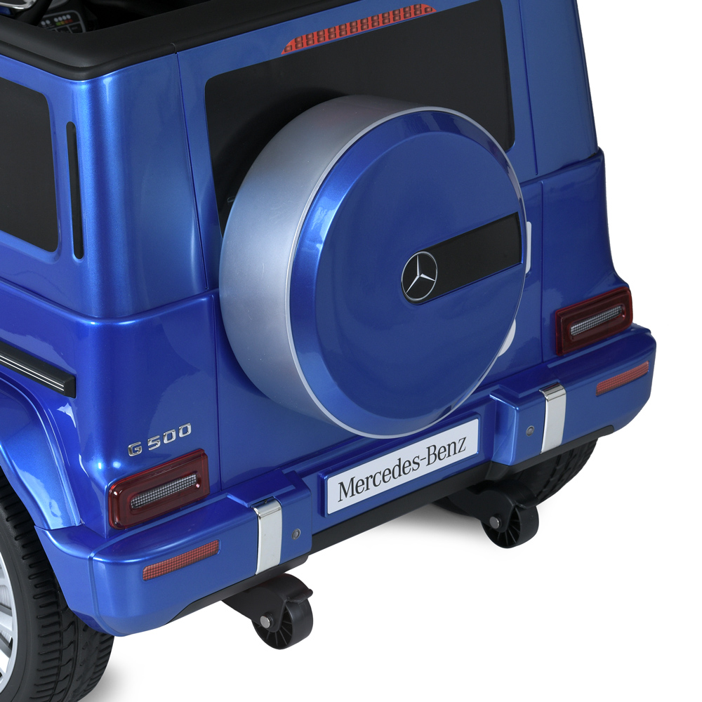 Дитячий електромобіль Mercedes з музикою та пультом дистанційного керування M 5028EBLR-4 Синій, фото №10