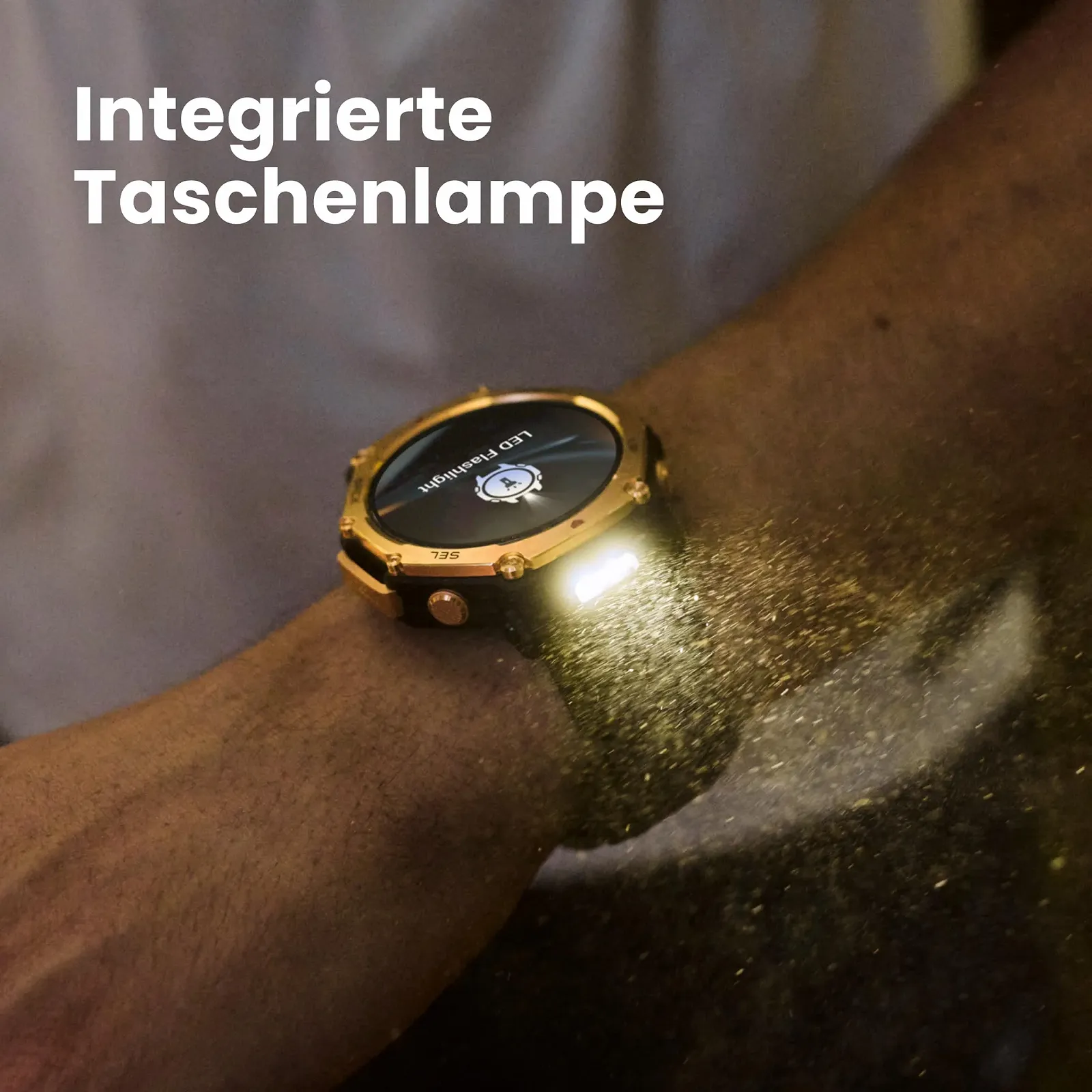 Смартгодинник Amazfit T-Rex 3 Pro 48 мм сапфіровий AMOLED-дисплей, титановий безель, Dual Band GPS, офлайн-карти, 25 днів роботи батареї, вбудований ліхтарик, 10 ATM, 180+ спортивних режимів, фото №6