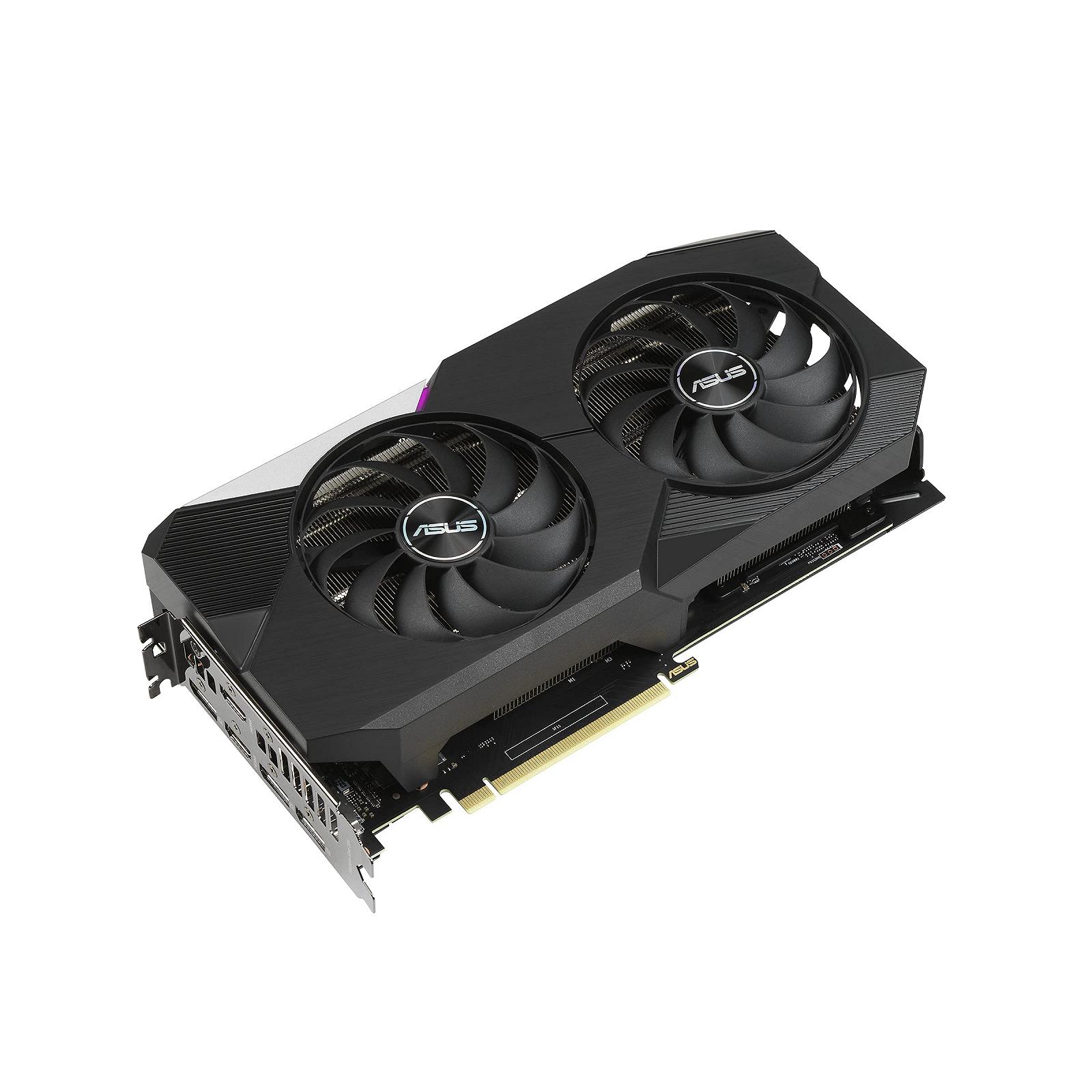 Видеокарта ASUS Dual Nvidia GeForce RTX 3070 V2 8GB OC Edition Gaming (Lite Hash Rate (LHR), GDDR6 Memory, PCIe 4.0, 2x HDMI 2.1, 3x DisplayPort 1.4a, DUAL-RTX3070-O8G-V2), фото №2