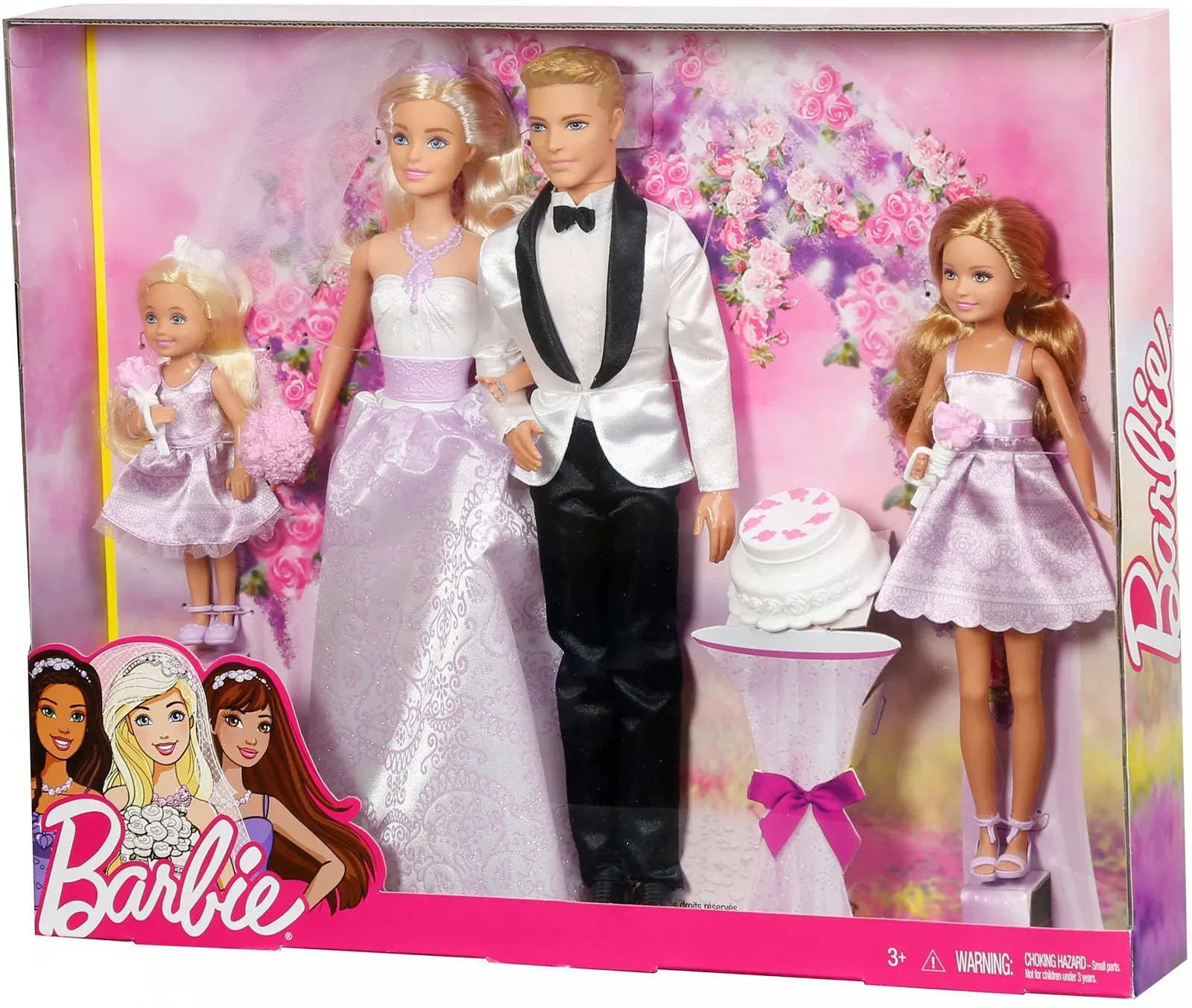Набор кукол Barbie DJR88 Dream Wedding с Ken, Chelsea, Stacie и аксессуарами, фото №7