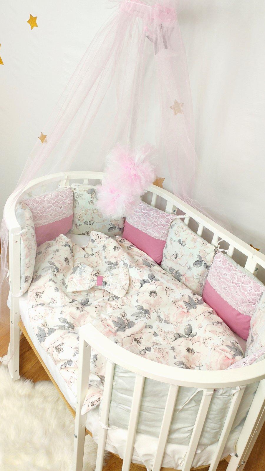 Набір постільного в ліжечко Прованс рожевий (Т00074), фото №3 Набір постільного в ліжечко Прованс рожевий (Т00074), фото №3