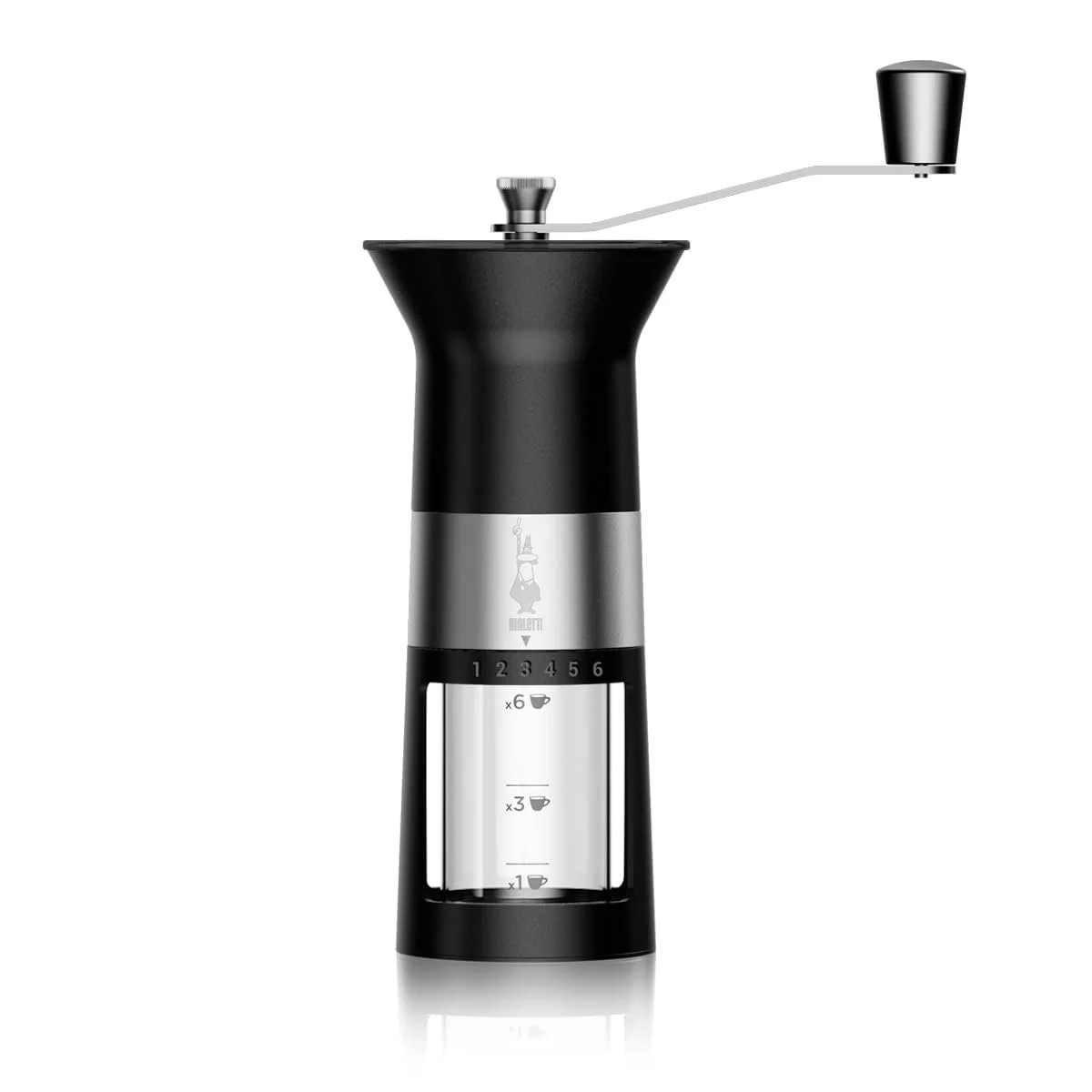 Ручная кофемолка Bialetti Сталь Матовый Черный, фото №1 Ручная кофемолка Bialetti Сталь Матовый Черный, фото №1