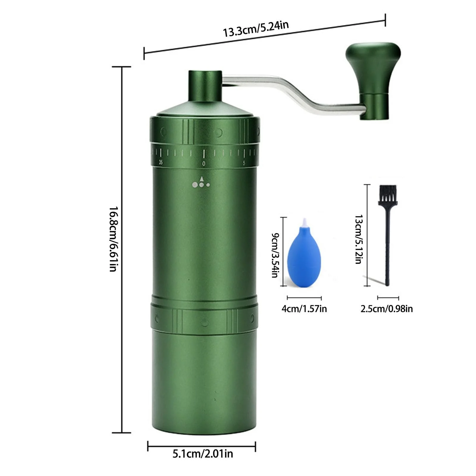 Ручная кофемолка 304 Нержавеющая сталь с ручной рукояткой, фото №7