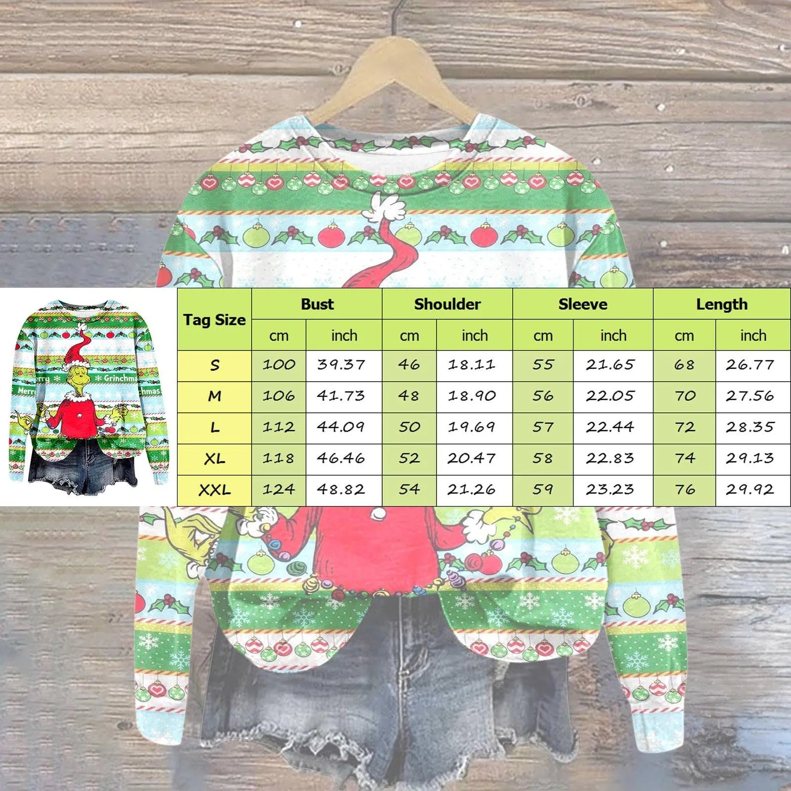 Рождественский джемпер BHXUTK Женская толстовка с длинными рукавами и круглым вырезом Рождественский джемпер Элегантный рождественский джемпер Женский зимний рождественский свитер Рождественские топы для женщин Девушки-подростки, фото №4