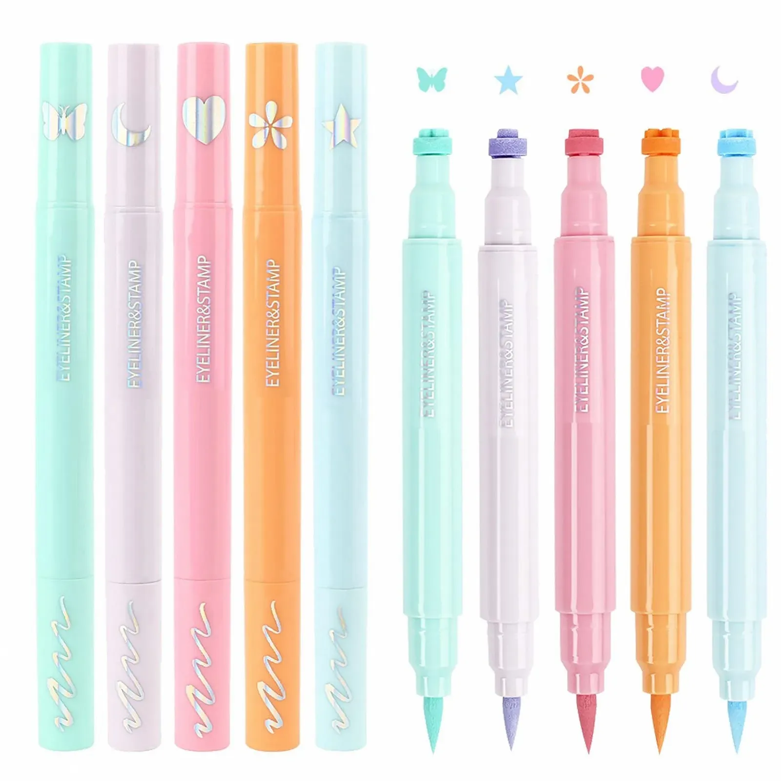 Жидкая Подводка для глаз со штампом, двусторонняя, фото №7 Жидкая Подводка для глаз со штампом, двусторонняя, фото №7