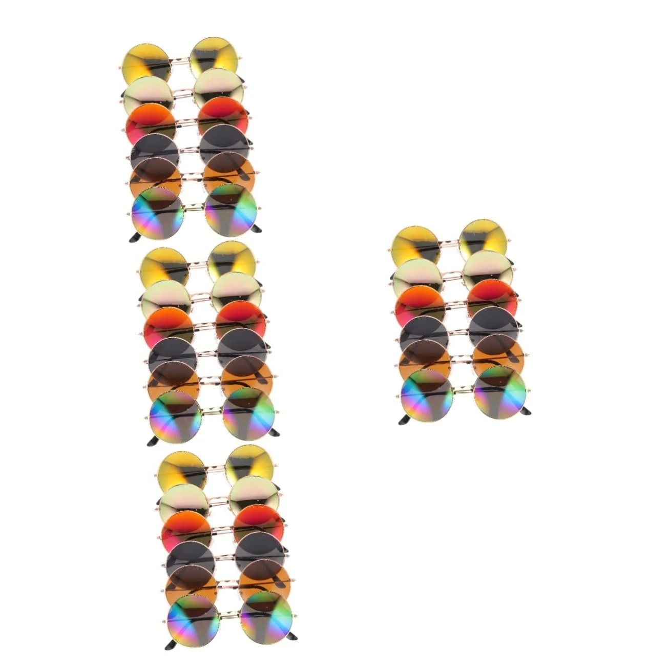 Солнцезащитные очки PACKOVE Круглые Модные Винтажные 4 шт, фото №1