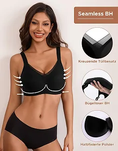 Бюстгальтер INNERSY без косточек бесшовный классический женский мягкий бралетт с подкладкой 1 шт. synthetic.ua - Фото 1