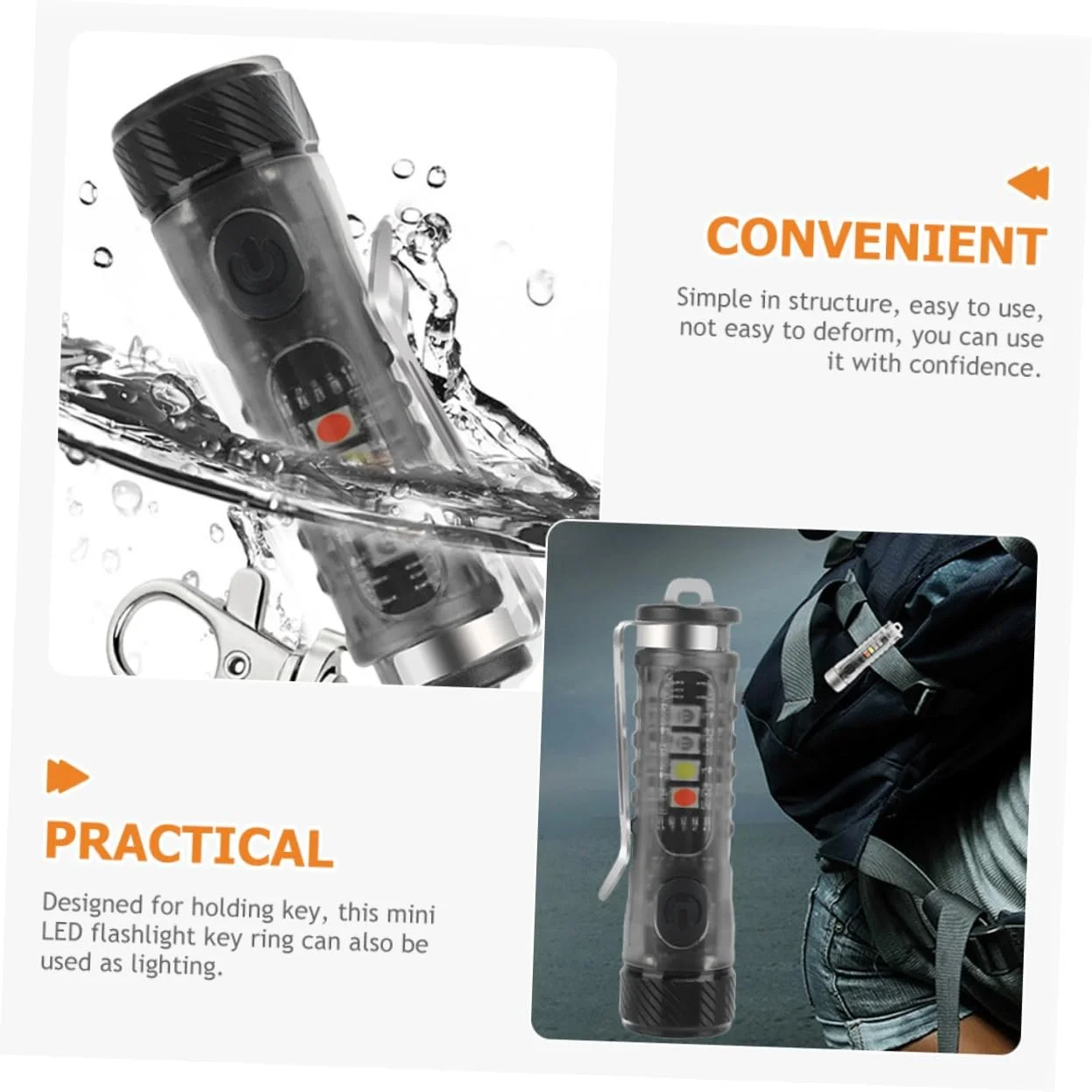 Фонарик-брелок Sosoport Мини LED фонарик-брелок, фото №5 Фонарик-брелок Sosoport Мини LED фонарик-брелок, фото №5